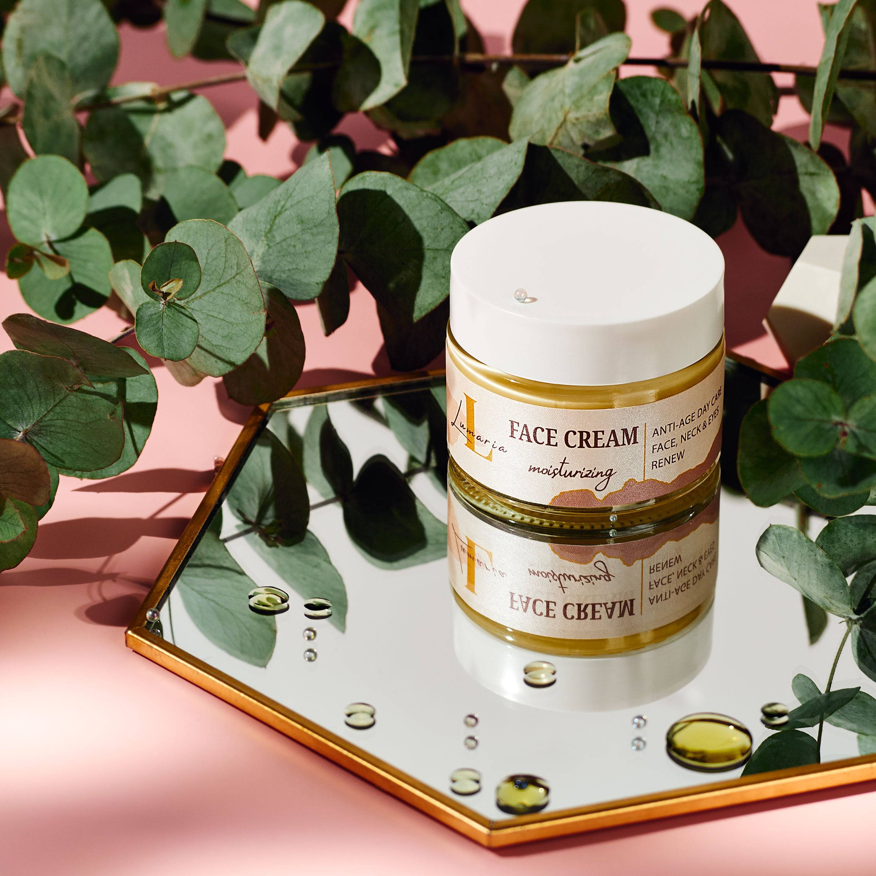 Натурален дневен крем за лице, шия и деколте с БЕЗСМЪРТНИЧЕ.