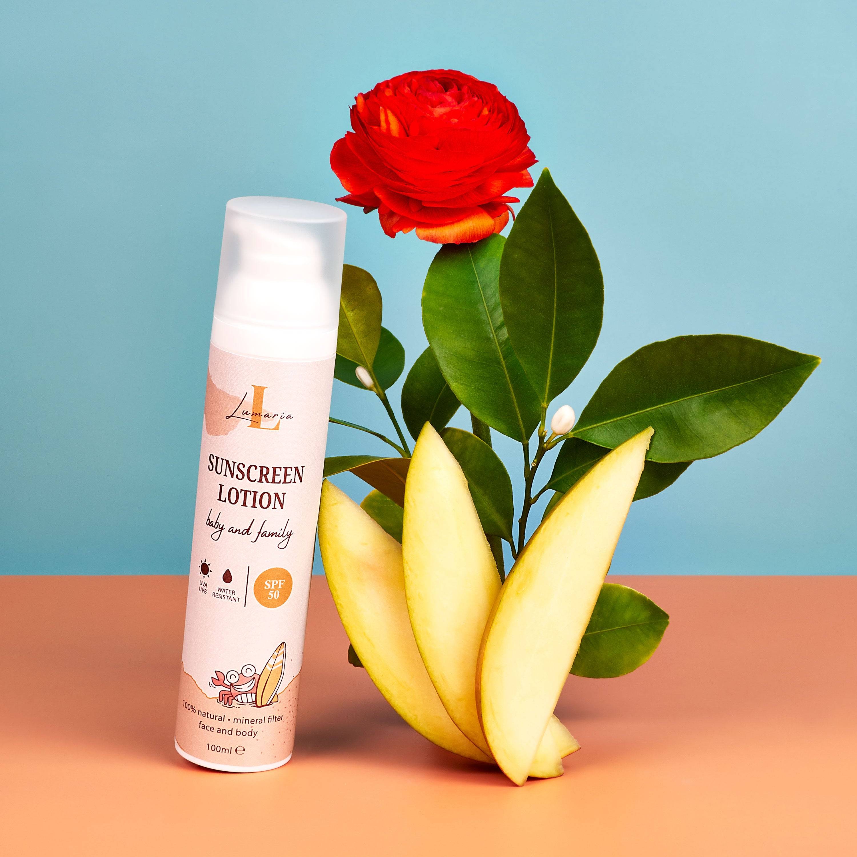 100% Натурална слънцезащита за бебета, деца и възрастни, SPF50.