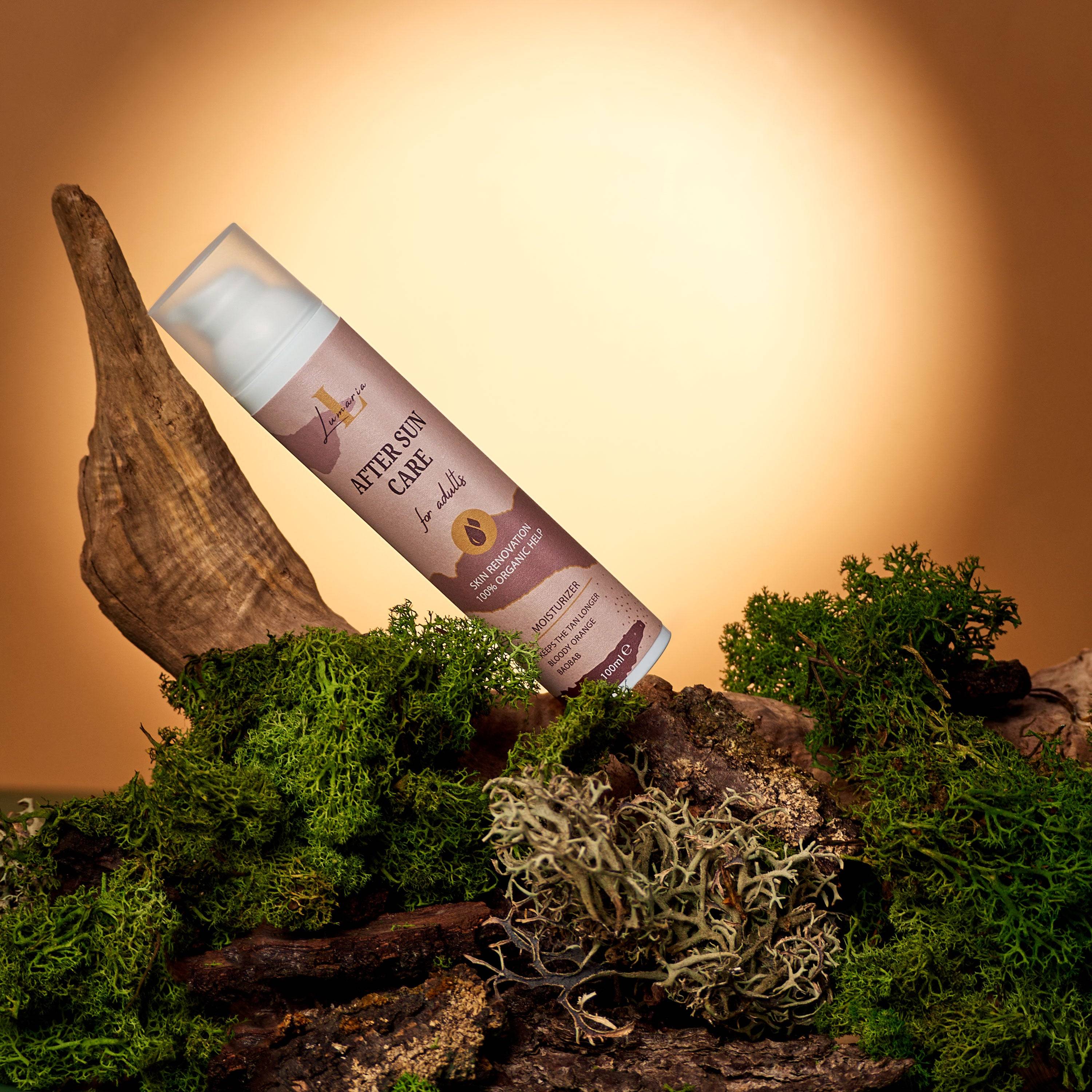 100% био-натурално олио за след плаж с облепиха.