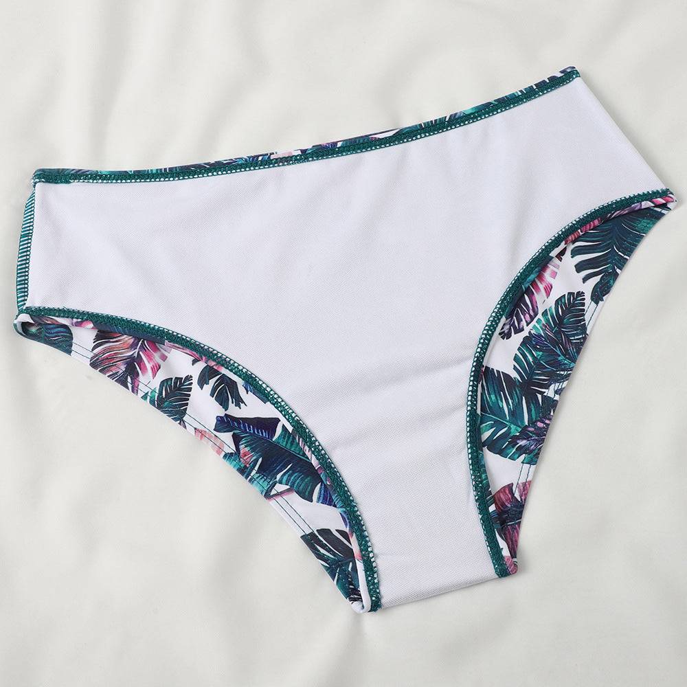 Бански от две части ''Exotic'' с класическо долнище в свежи цветове.