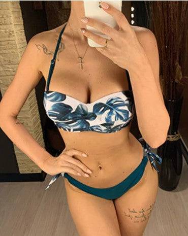 Бански от Две Части ''Green Leaves''.